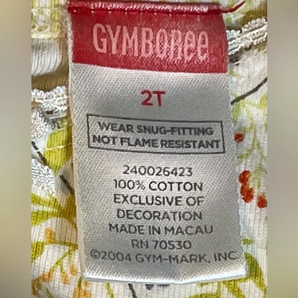Gymboree Matching Set-Girls Size 2T- shirt pants combo-gingham and floral - Picture 8 of 13